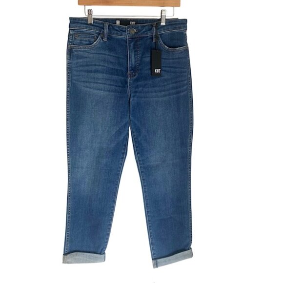 NWT Kut from the Kloth Catherine Fab Ab Boyfriend Jeans 8 - Picture 1 of 5